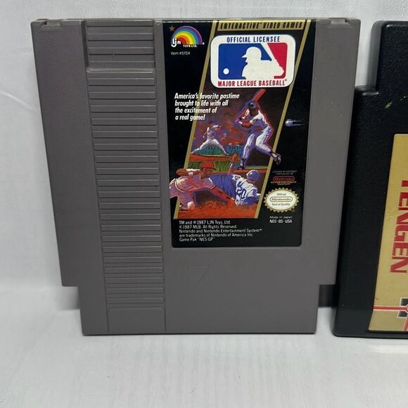 Nintendo NES Game Super Sprint Bases Loaded 2 and MLB Major League Baseball - Picture 2 of 7